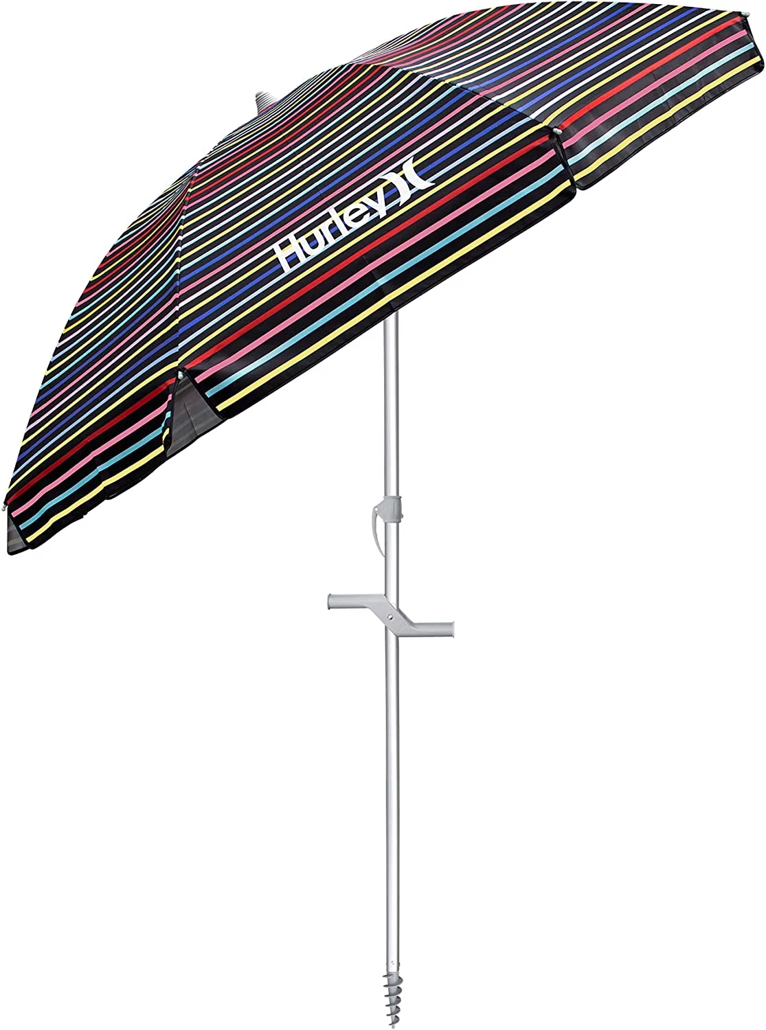 E-Z UP EZUUMB7HRVM 7 ft. Venice Mod Black Hurley Umbrella