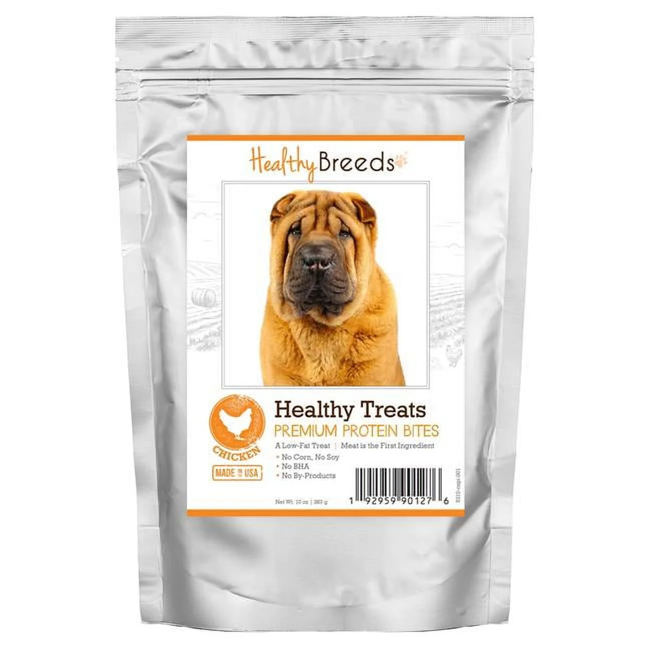 Chinese Shar Pei Healthy Treats Premium Protein Bites Chicken Dog Treats, 10 oz