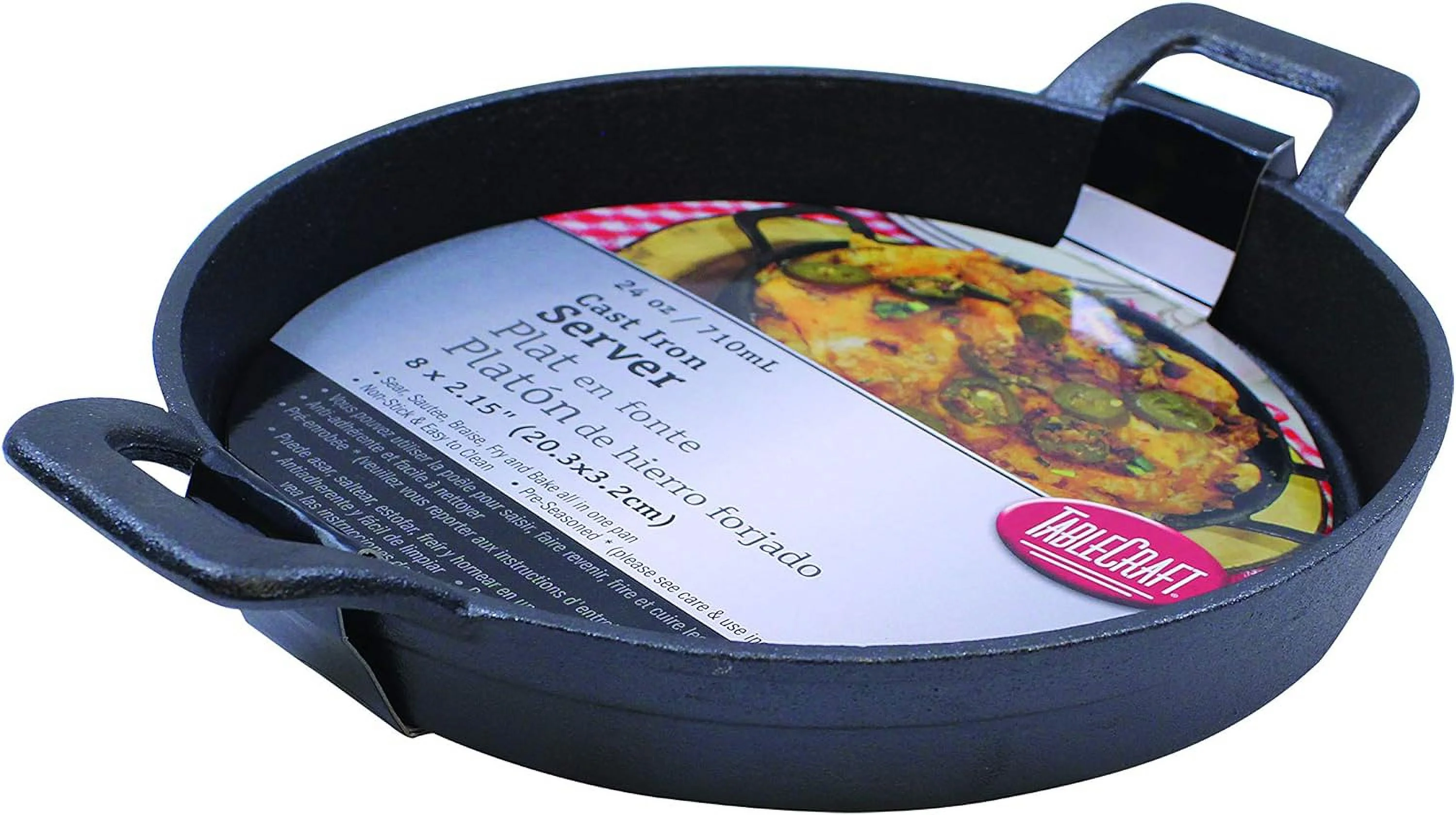 Tablecraft 24 oz Fajita Platter Cast Iron 10.25 x 8 x 1.75