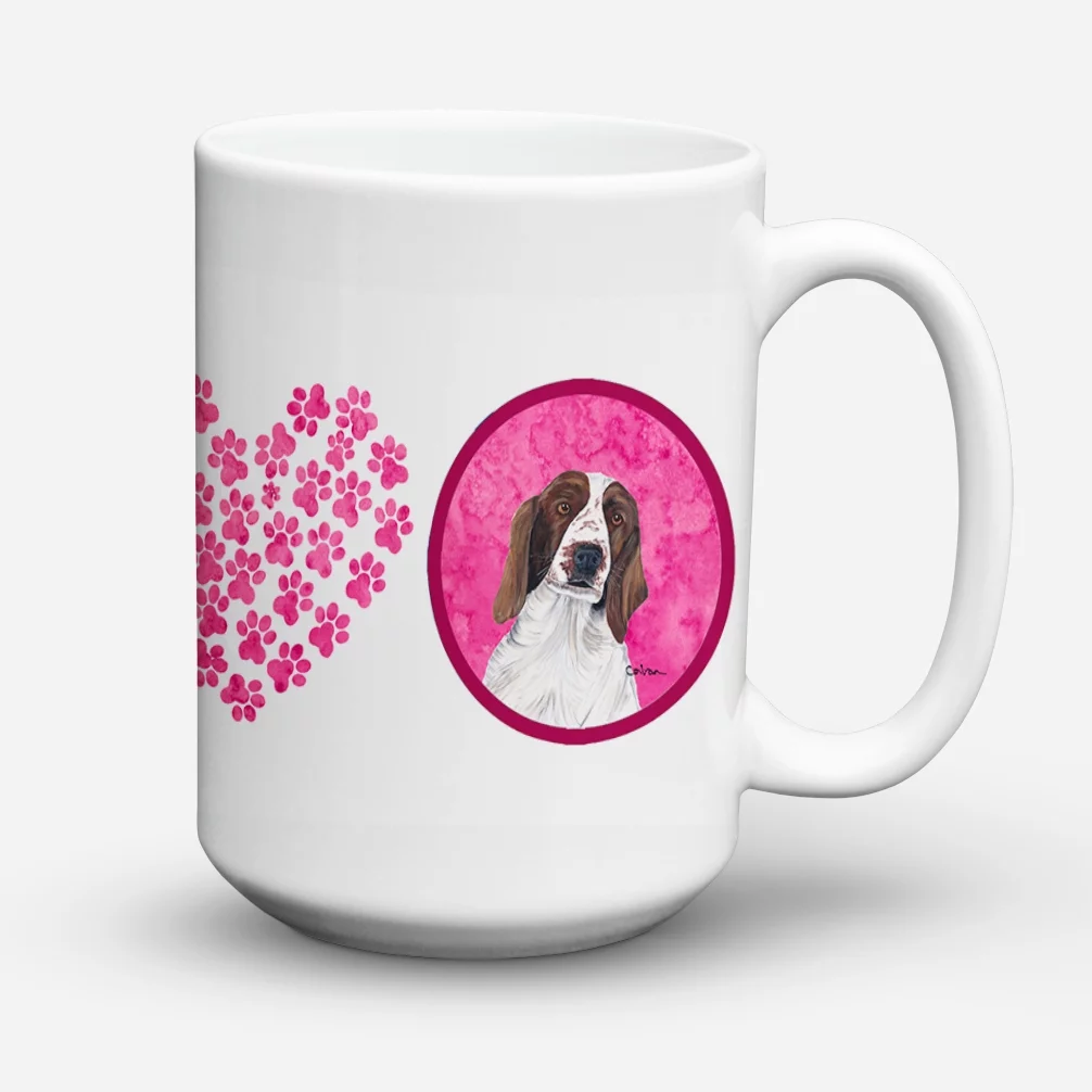 Carolines Treasures SC9131PK-CM15 Springer Spaniel Dishwasher Safe Microwavable Ceramic Coffee Mug 15 ounce, 15 ounce,