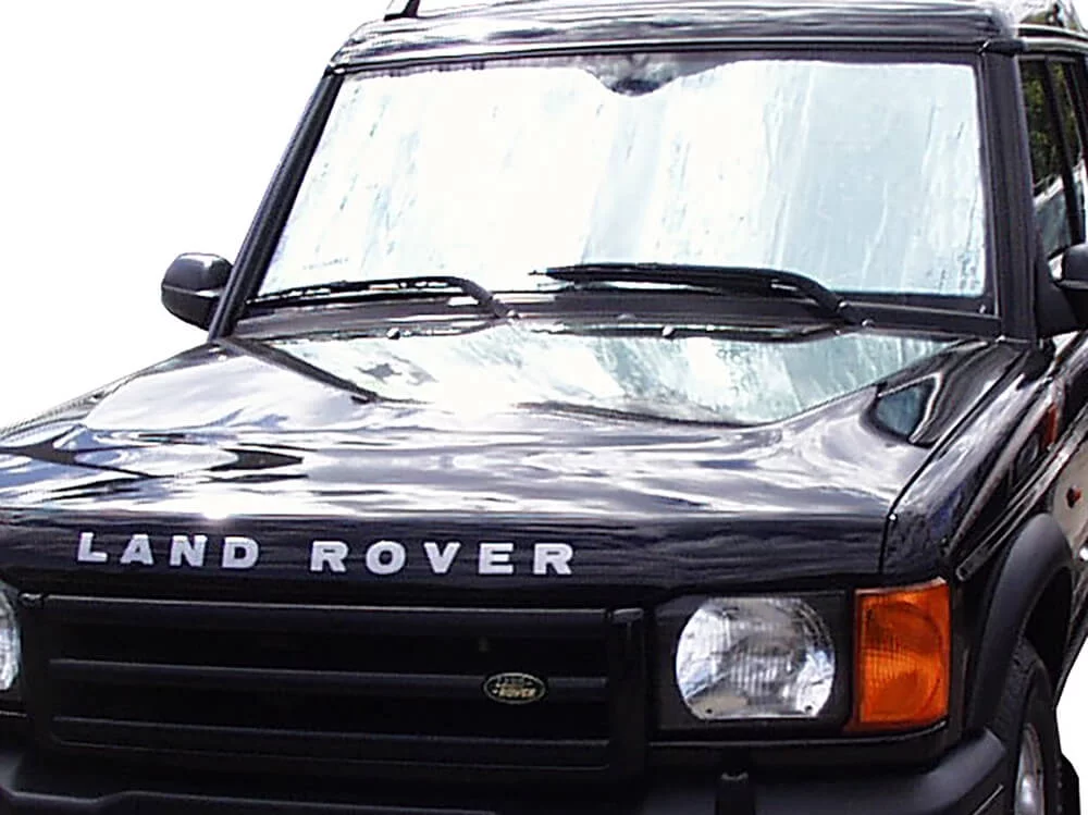 HeatShield, The Original Windshield Sun Shade, Custom-Fit for Land Rover Discovery SUV 1999, 2000, 2001, 2002, 2003, 2004, Silver Series