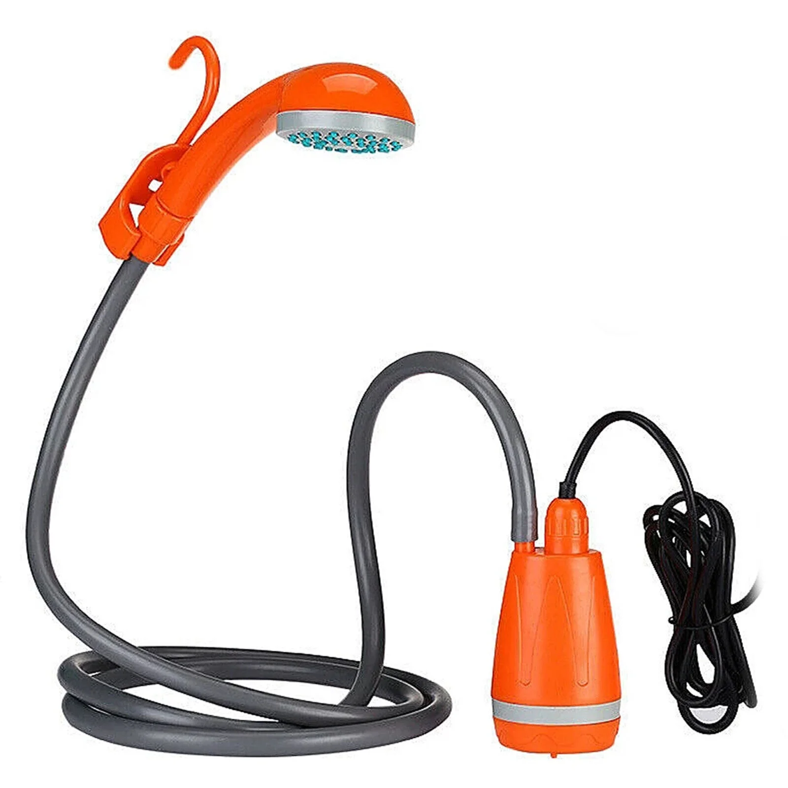 ZhdnBhnos 62W Portable Outdoor Shower Head Rechargeable Handheld Shower Head  Water Pump For Camping Hiking Travel