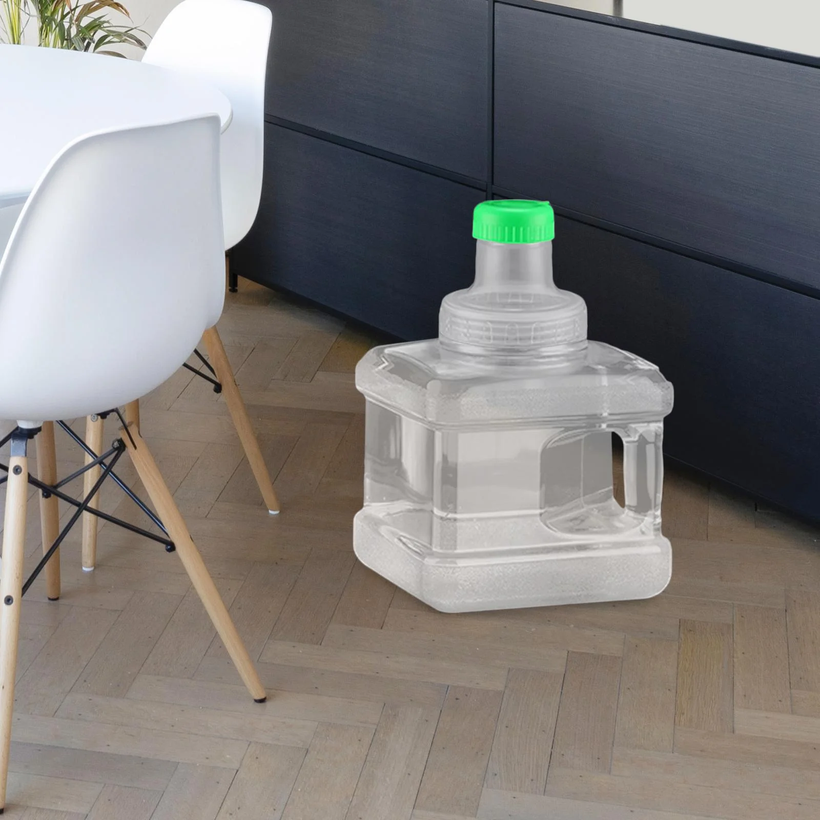 Water Dispenser Bottle Jug Large Capacity Water Carrier Mineral Water Barrel 5L Square