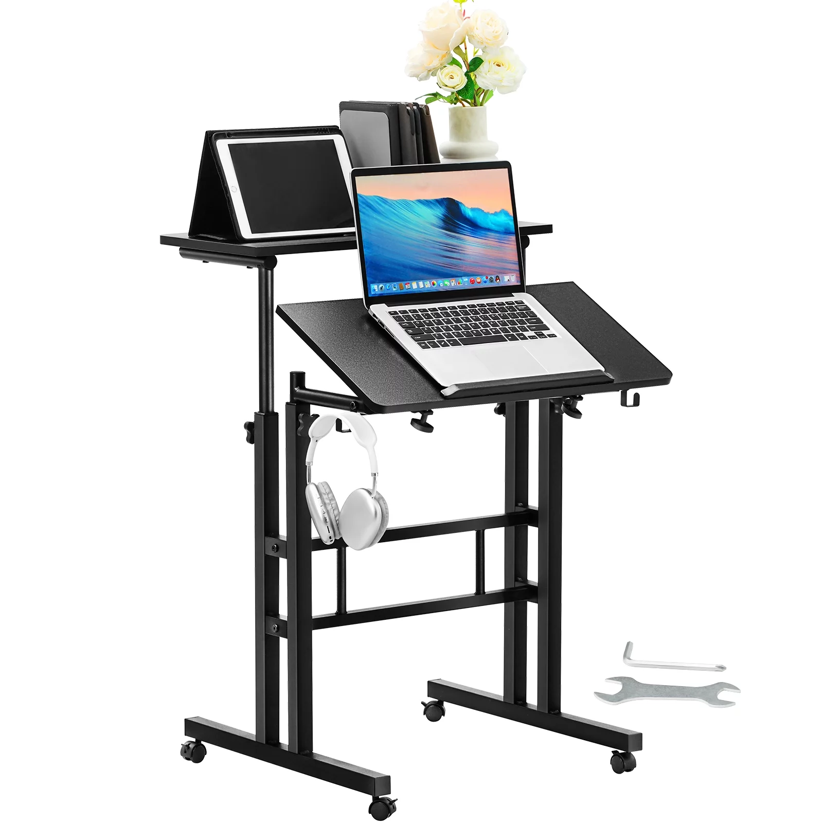 BENTISM Mobile Standing Desk, 26.4