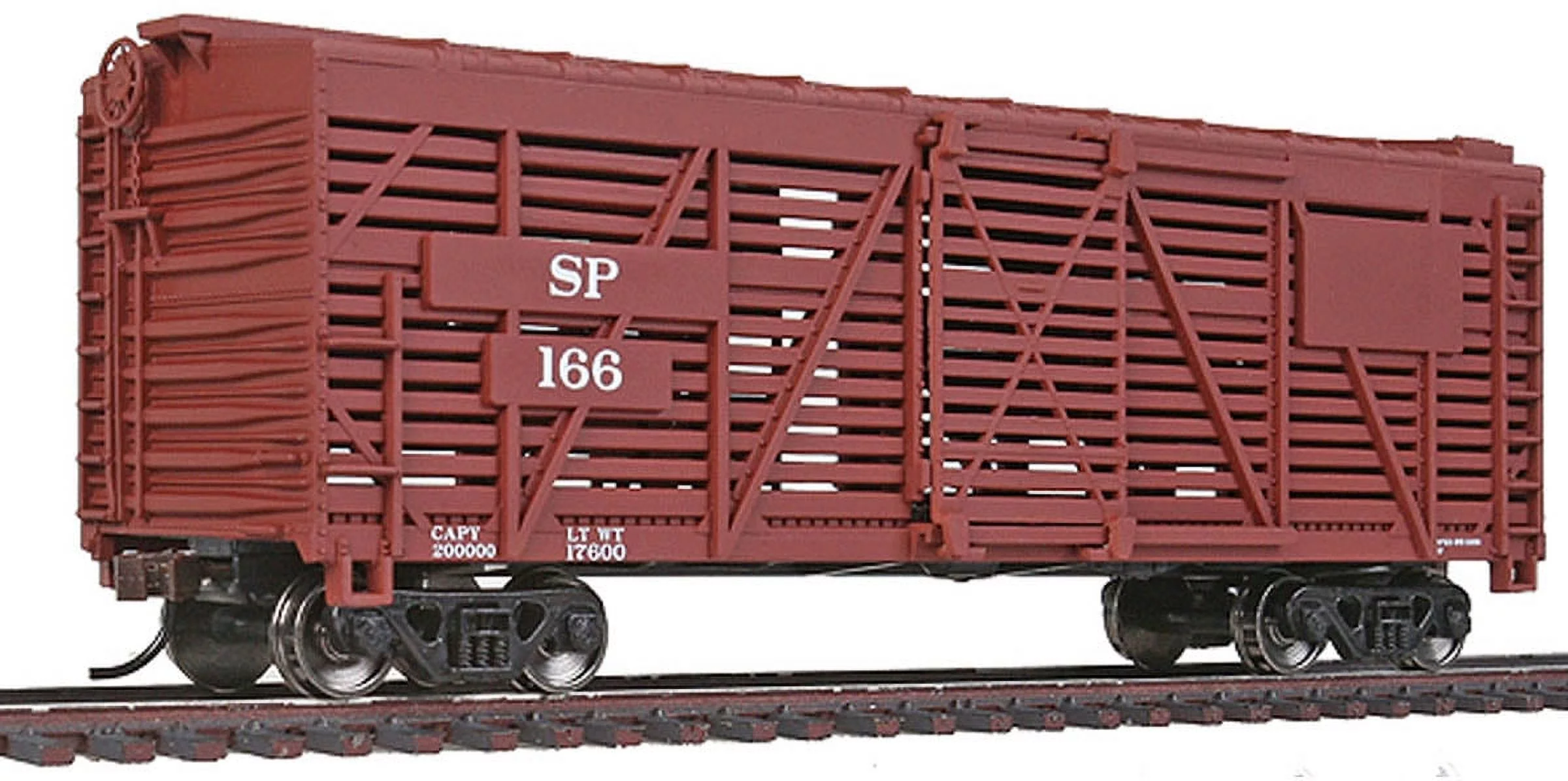 Walthers Trainline HO Scale 40' Stock/Cattle Car Southern Pacific/SP Boxcar Red