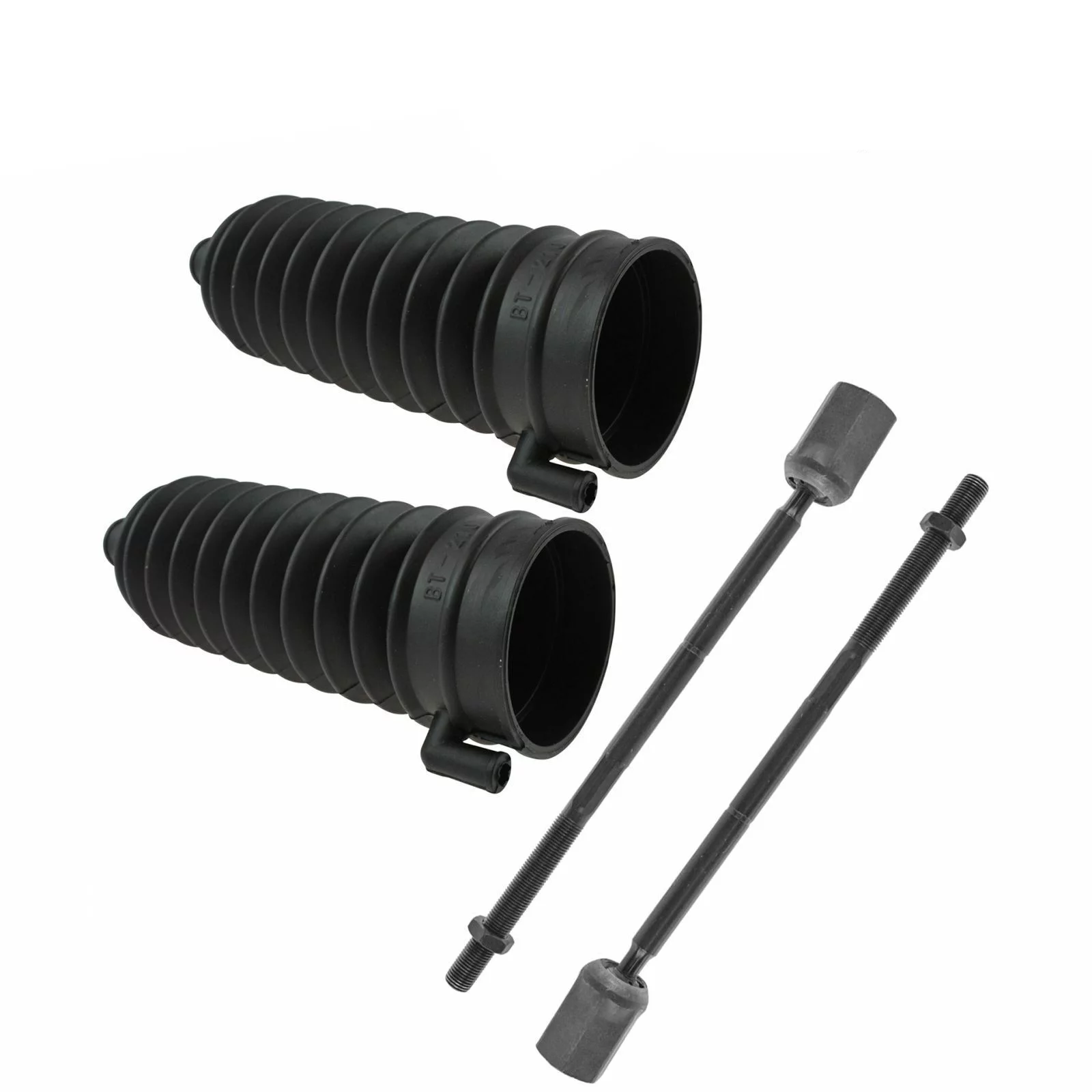 Teledu Steering Inner Tie Rod End w/ Rack Boot Bellows Left/Right 4pc for Taurus Sable