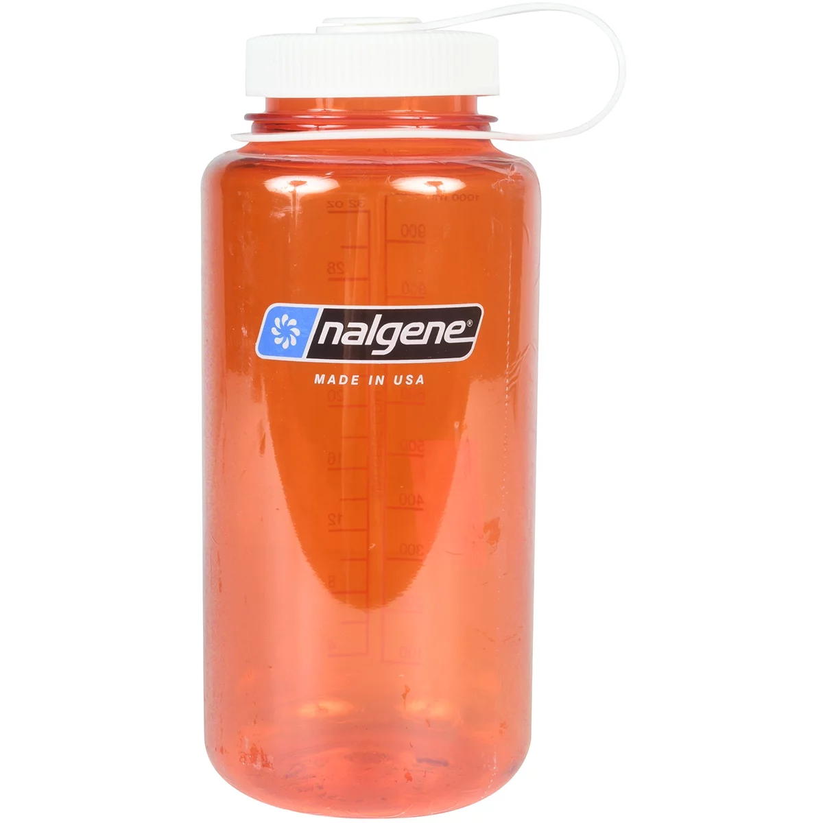 Nalgene Sustain 32 oz. Tritan Wide Mouth Water Bottle - Orange/White