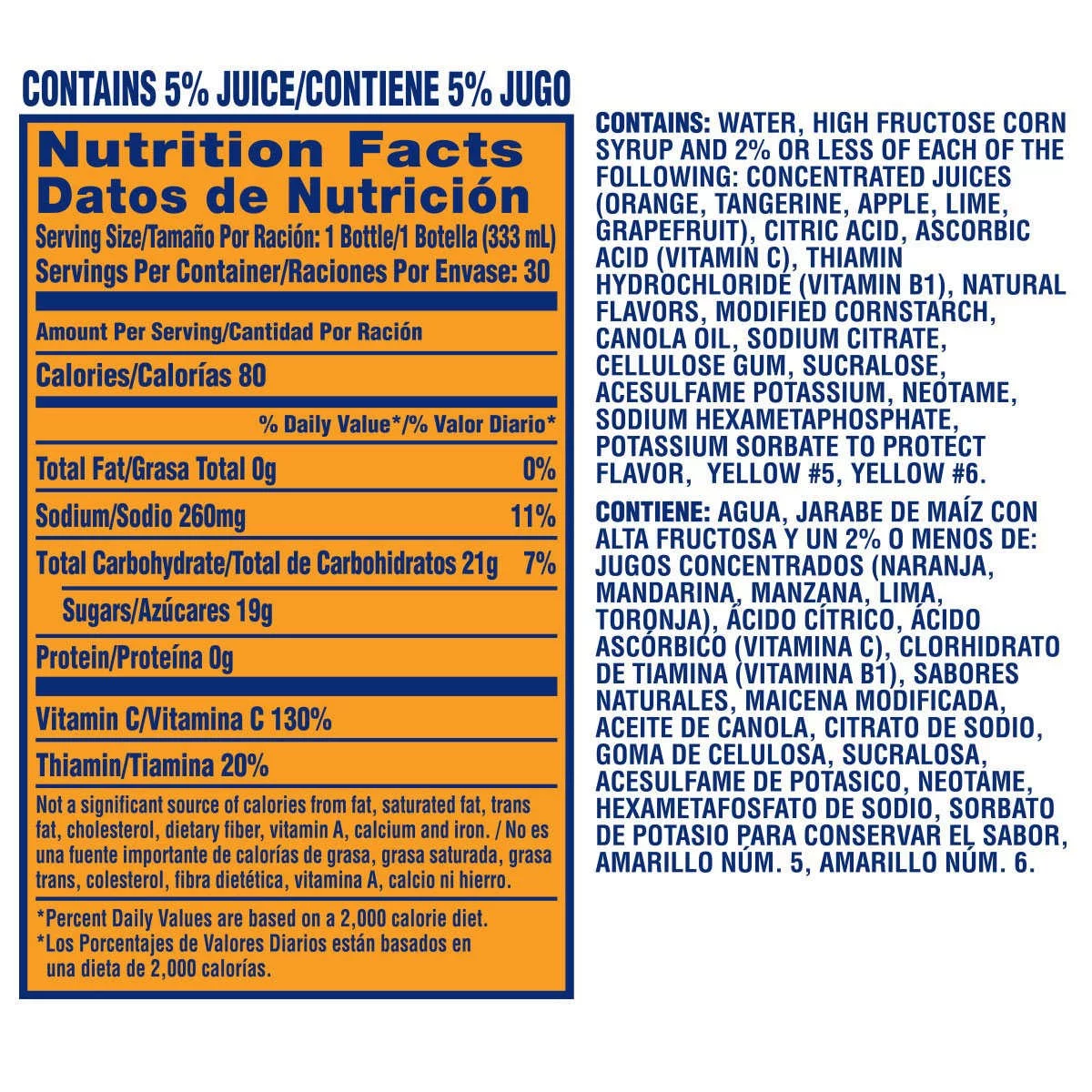 Sunny D Tangy Original 11.3 fl oz 30-count