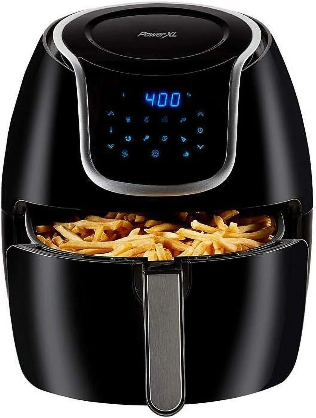 Open Box PowerXL AirFryer 2-qt. XL Air Fryer Oven HF-2096DTS - BLACK
