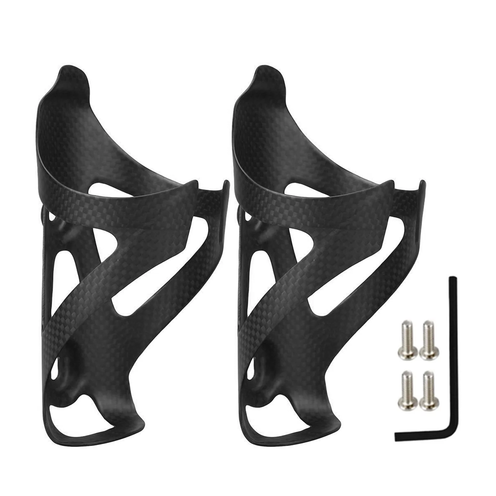 Walmeck 2pcs Super  Cycling Carbon Fiber  Bottle Cage Cycling  Bottle Holder Bracket for Road Bike MTB Mountain Bikes