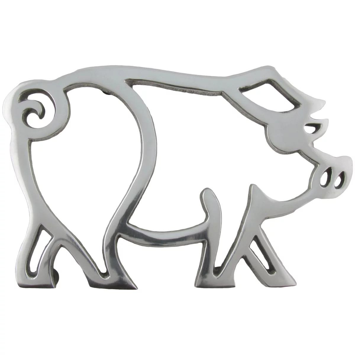 Aluminum Pig Trivet Hot Kitchen Stove/Oven Piggy Pad Pot/Pan/Plate/Dish Holder