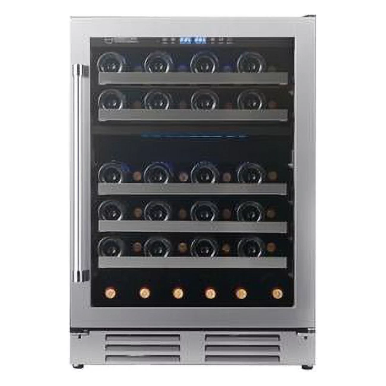 Equator Dual Zone 52-Bottle Free Standing/Built-in Wine Cooler in Stainless