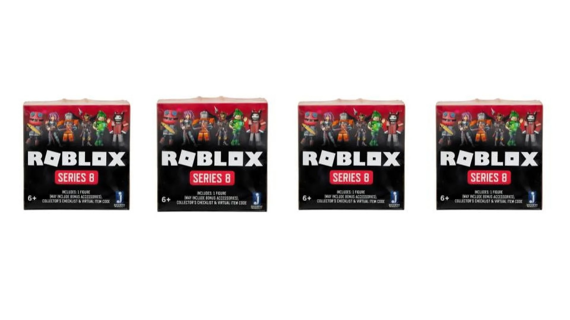 Lot of 4 |Roblox Mystery Figure Series 8 -  Randomly PIcked 4 Sealed Mystery Boxes