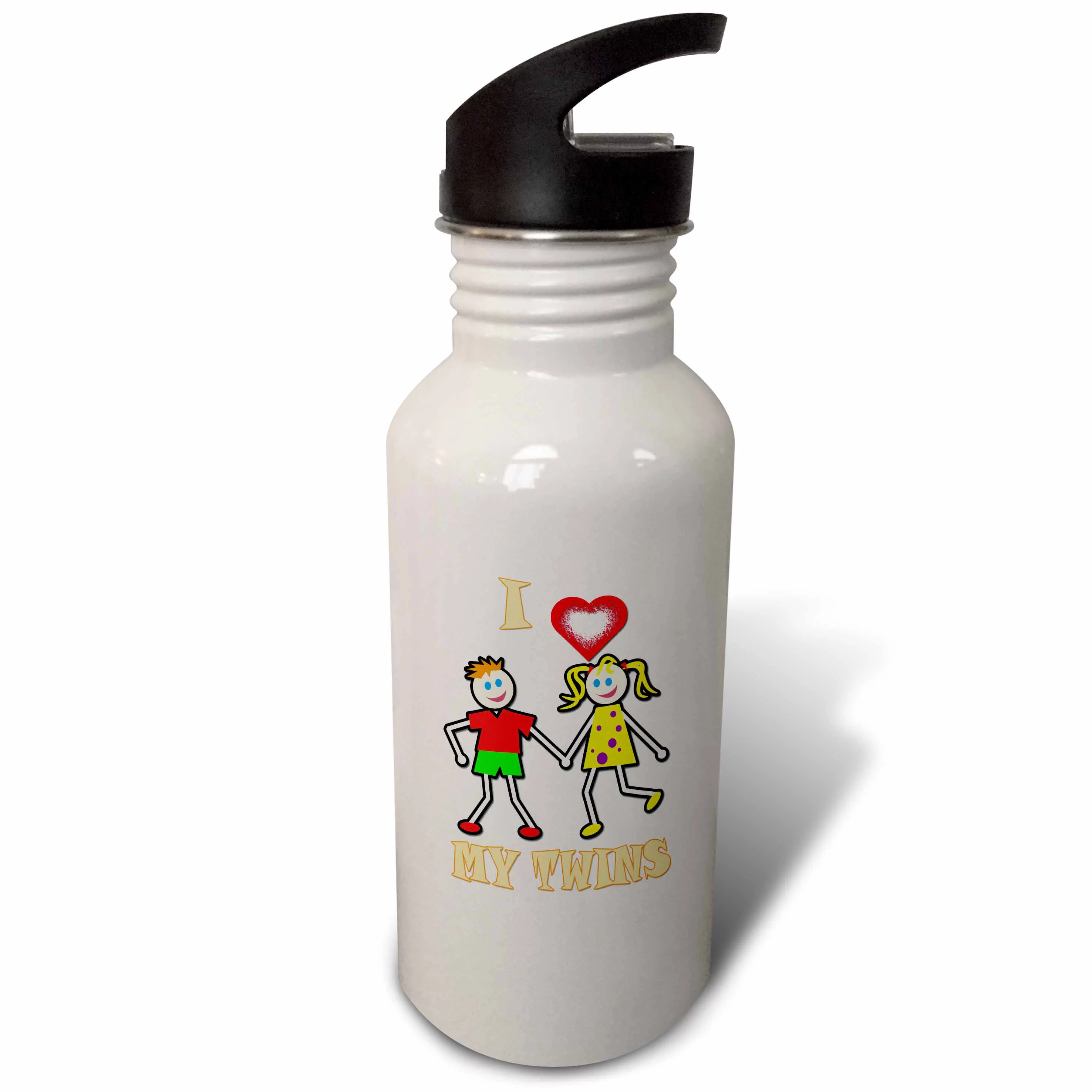 I Love my twins. Popular quotes. Saying. 21 oz Sports Water Bottle wb-218179-1