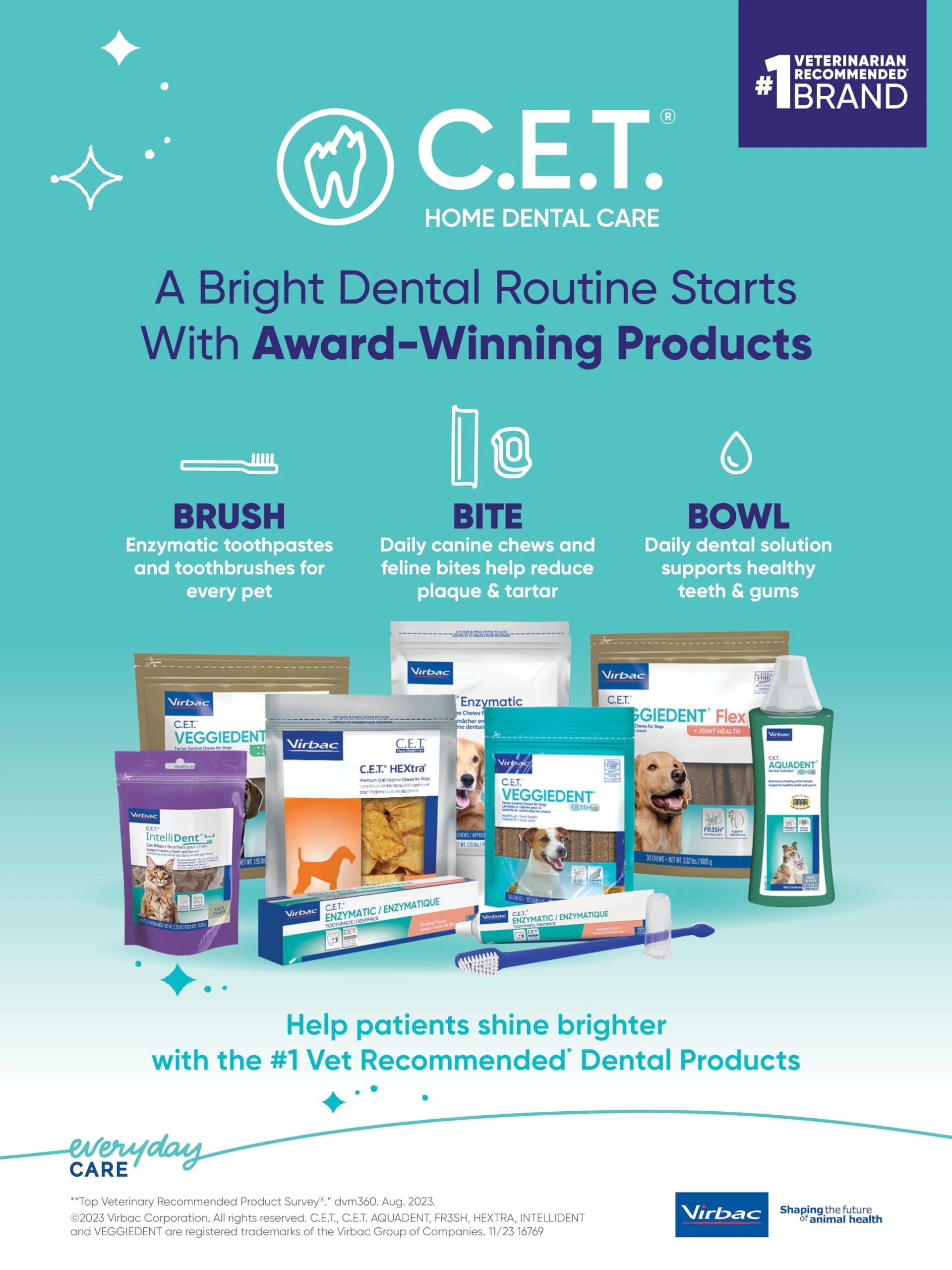 C.E.T. AQUADENT FR3SH Dental Solution 500 mL