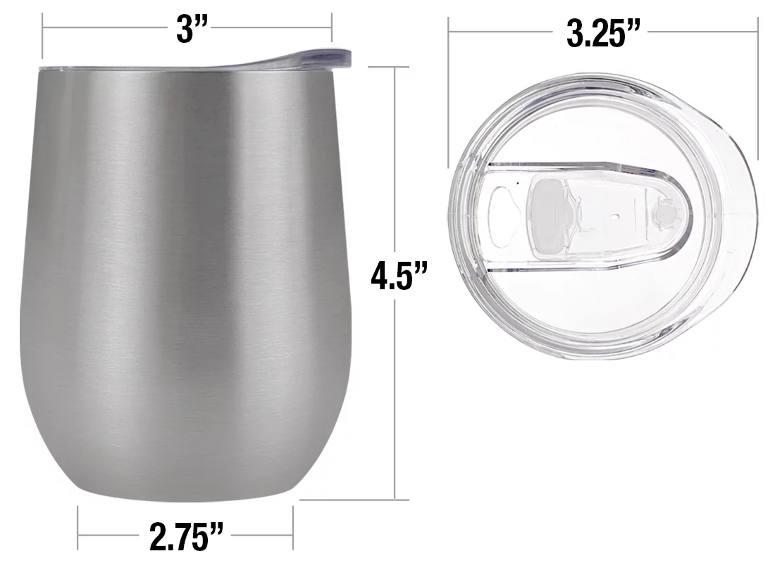 Blues Clues Official Blue And Friends Sticker Collage 12 oz Stemless Tumbler, Stainless Steel Travel Cup|Lake Tumbler|Insulated with Leak Resistant Slide-Lock Lid