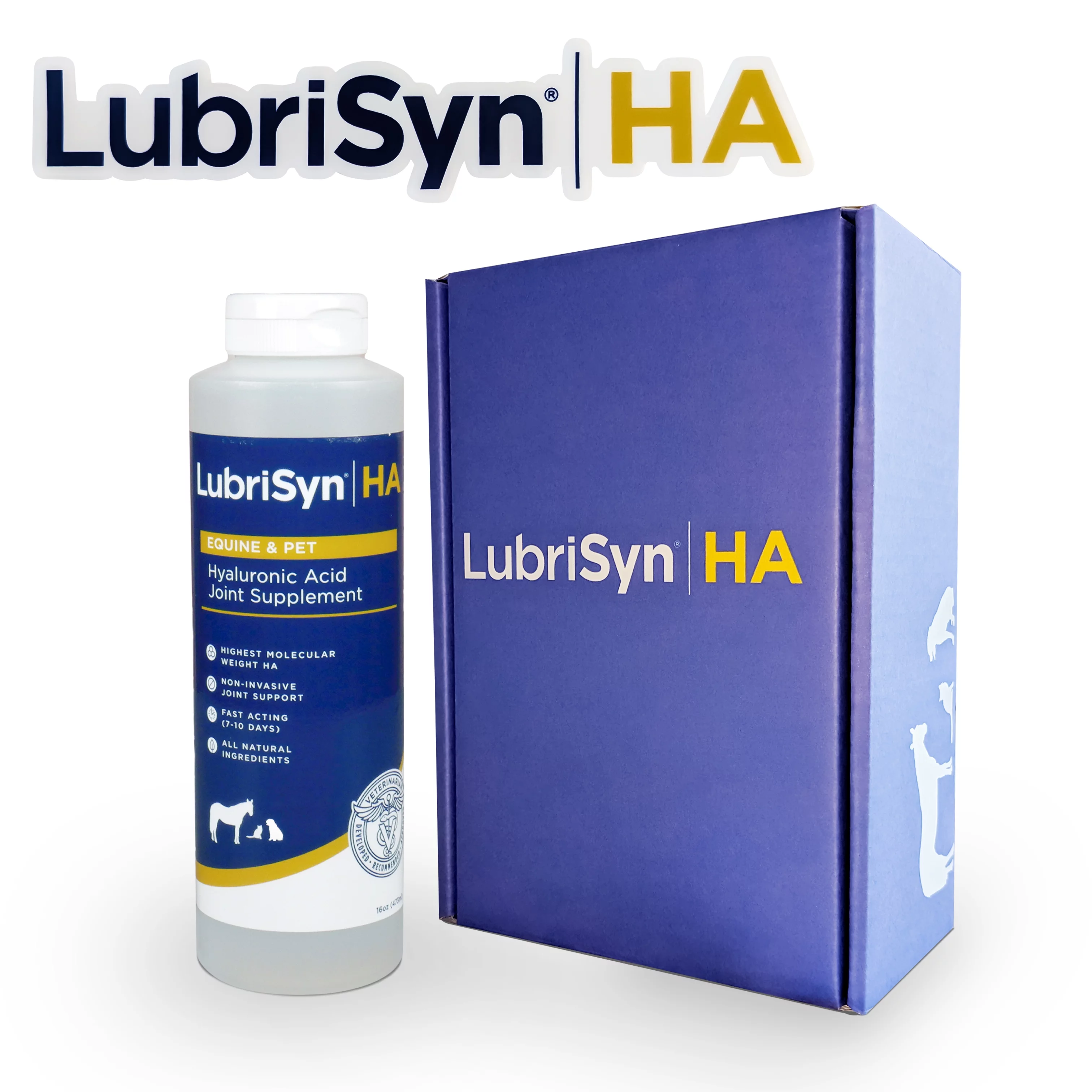 LubriSyn HA Natural Joint Supplement for Dog Cat  Equine 16 oz.