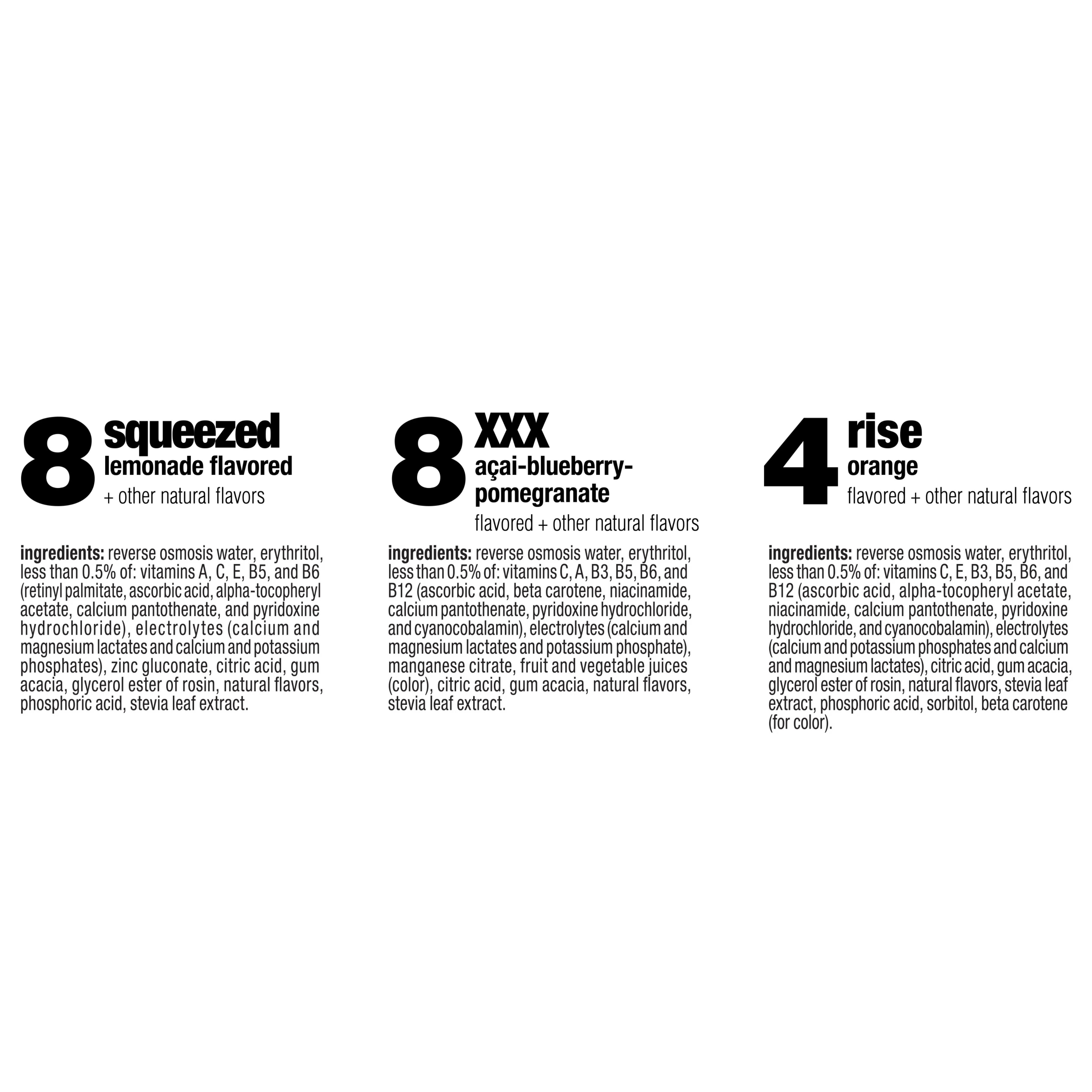 Glaceau Vitaminwater, Variety Pack, 20 Fl Oz, 20 Count Bottles