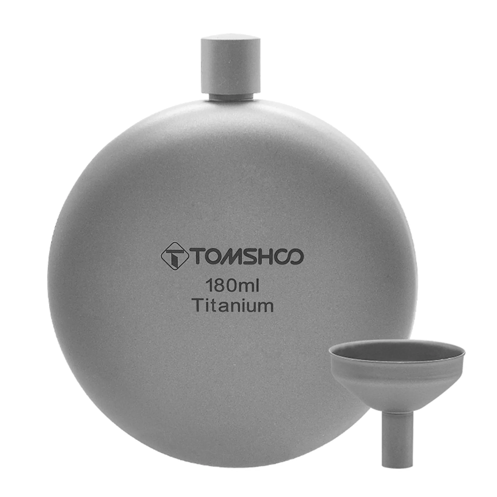 TOMSHOO 150ml/180ml Flask Whisky Wine Flask with Refill Funnel for Camping Backpacking Travel Picnic - Durable and Long-lasting