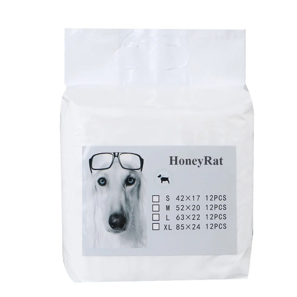 HoneyRat Diapers for pets, Disposable Female Dog Diapers,Doggie Diapers with Stretchy Waist Full Wrapped