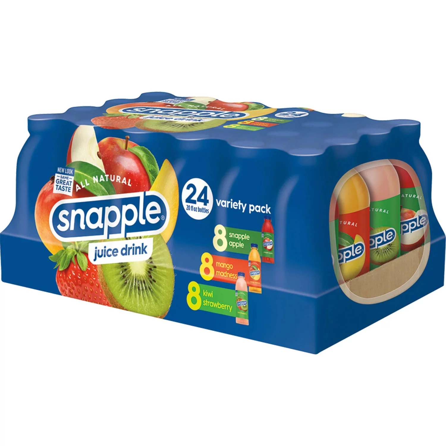 Snapple Juice Variety Pack, 20 Fluid Ounce (Pack of 24)