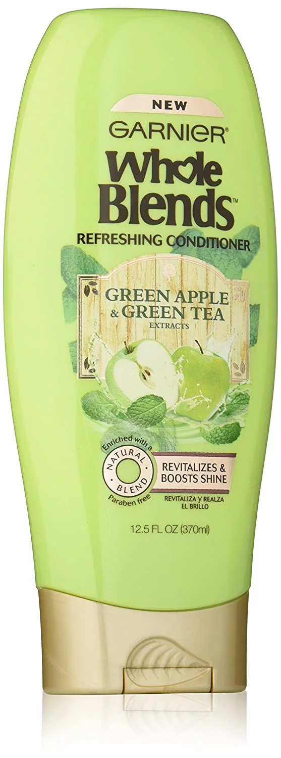 Garnier Whole Blends Conditioner With Green Apple & Green Tea Extracts, 12.5 Fl. Oz.