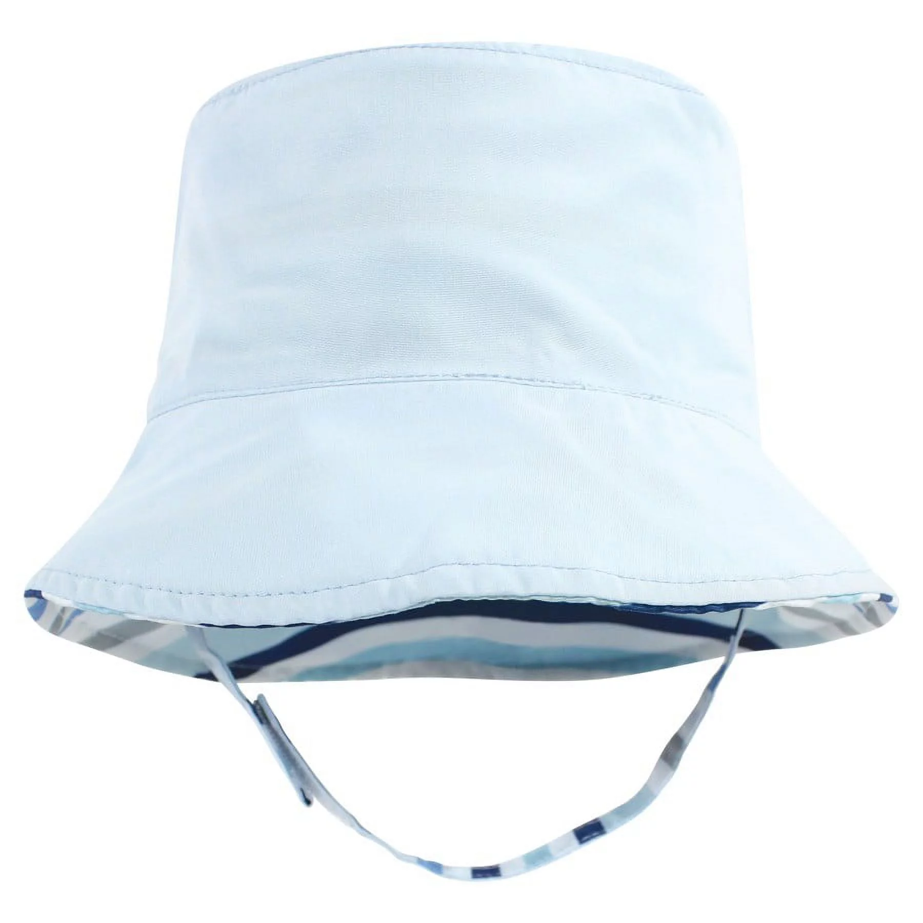 Hudson Baby Infant Boy Sun Protection Hat, Shark Stripe, 0-12 Months
