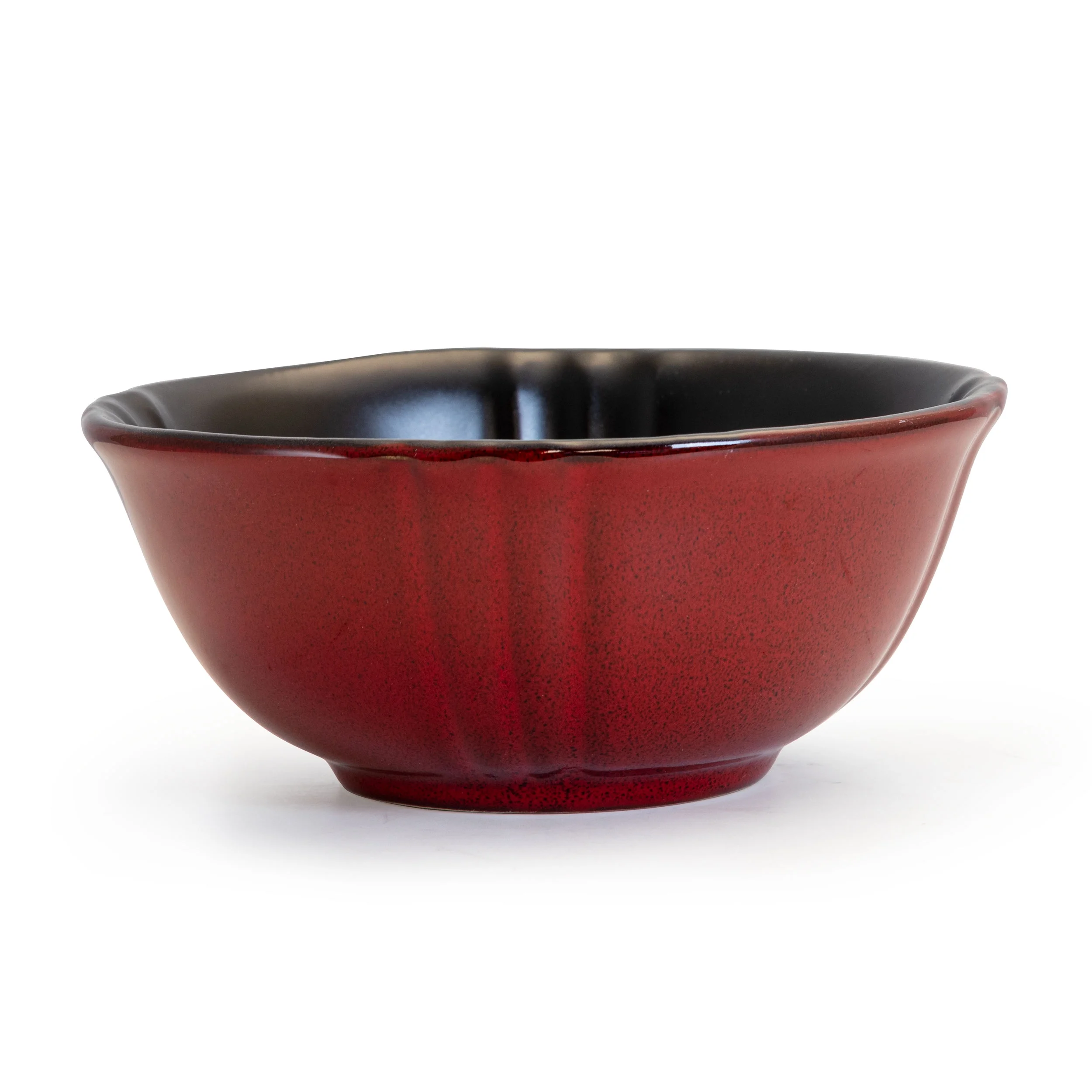 Elama Regency 16 Piece Stoneware Dinnerware Set in Red