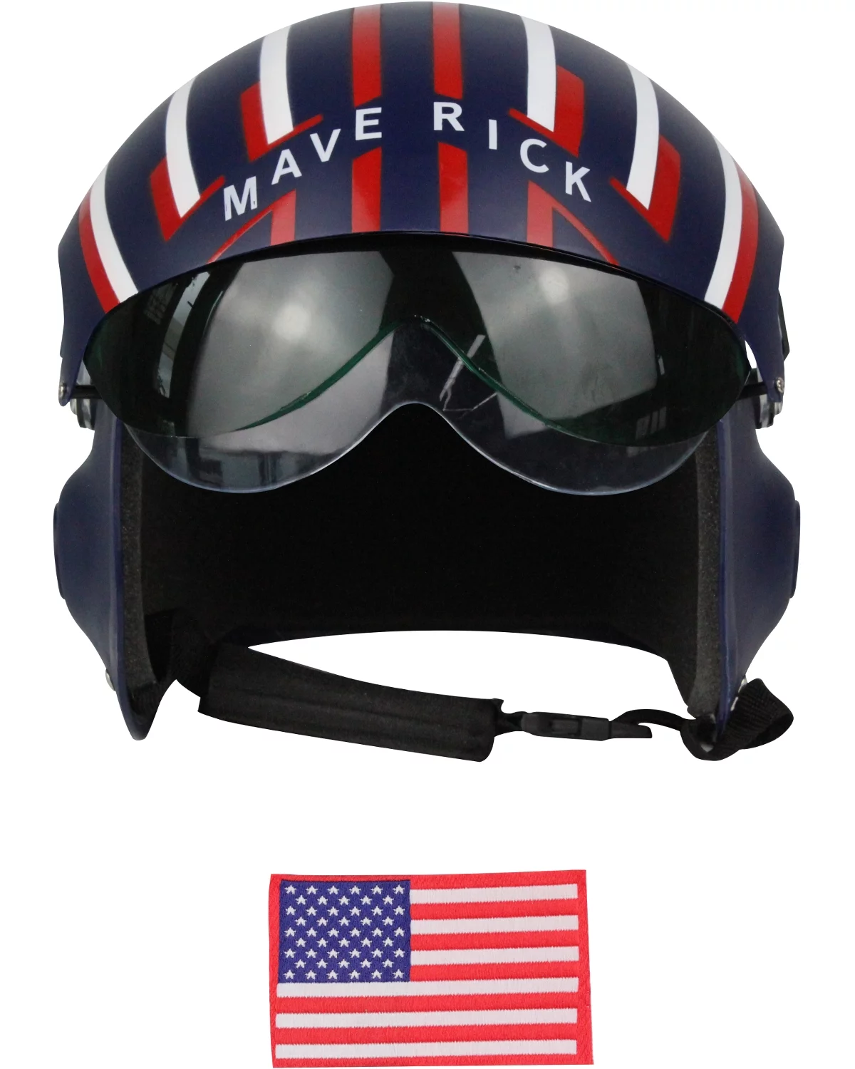 Studio Halloween Adult's Deluxe Navy Blue Maverick Jet Pilot Helmet Costume Accessory