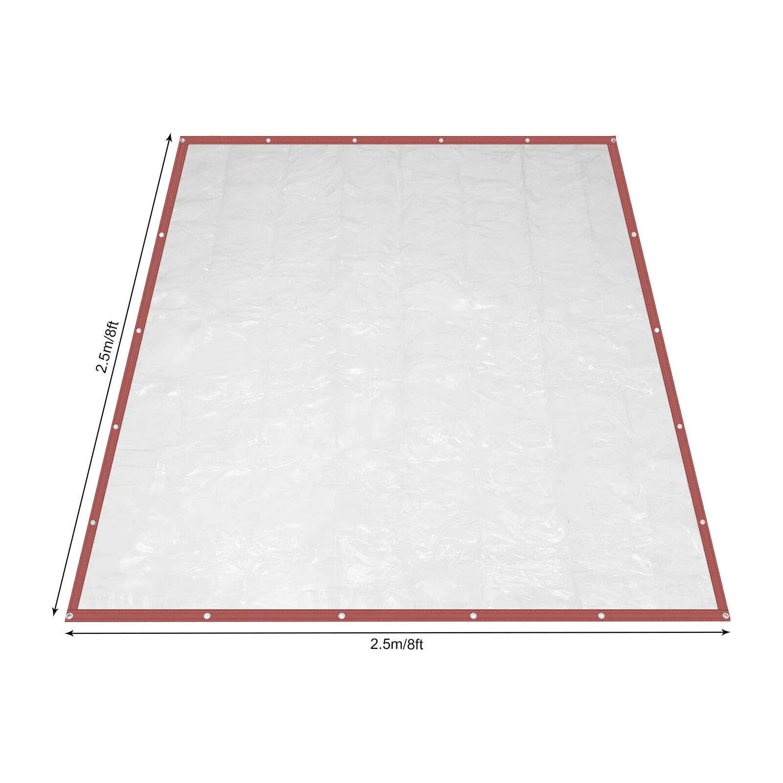 Water/Sun-proof Commercial Brown PVC Clear Awning Canopy Patio Roll Up Enclosure