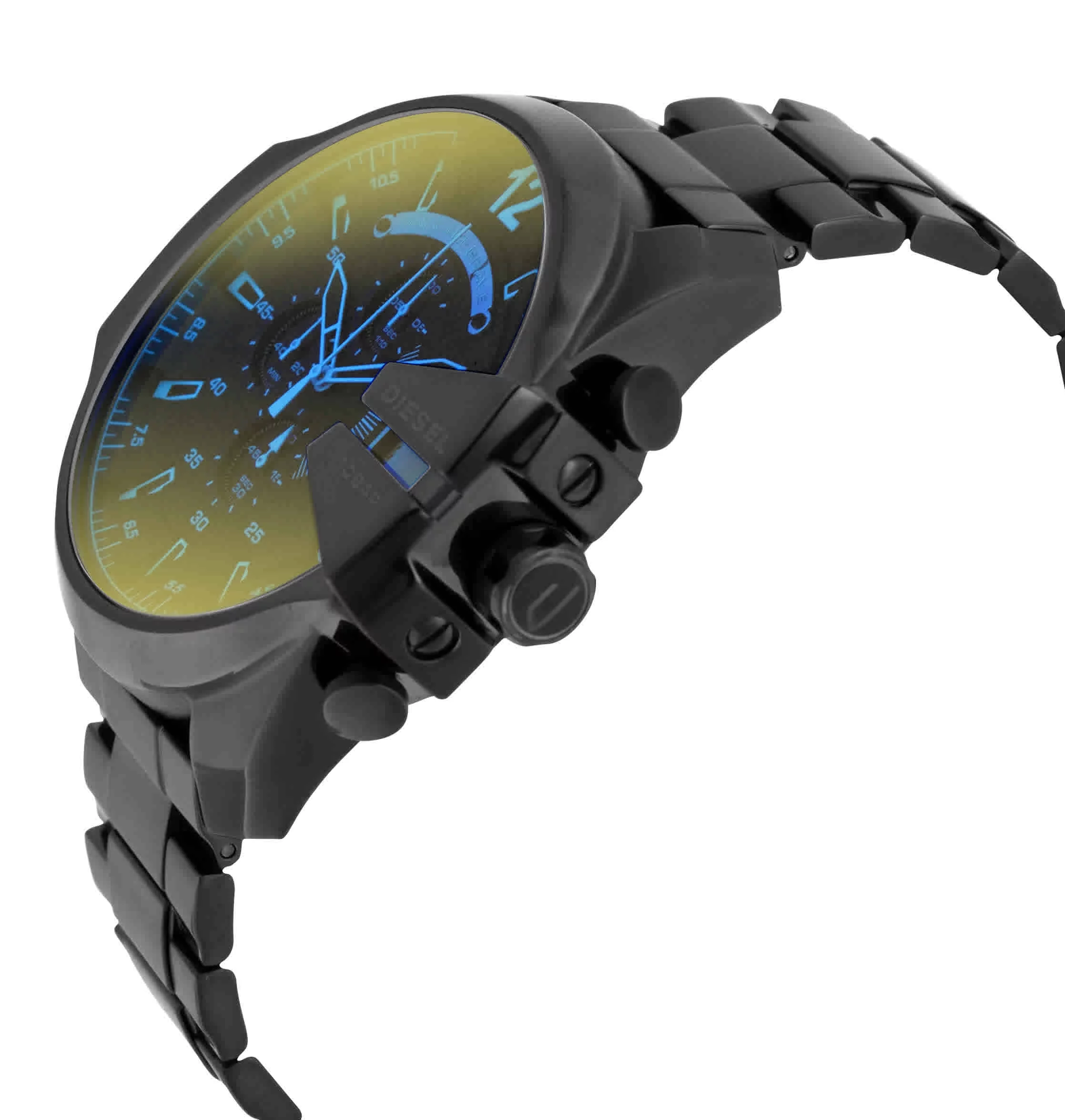 Diesel Men's Mega Chief DZ4318 Black Stainless-Steel Plated Japanese Automatic Fashion Watch