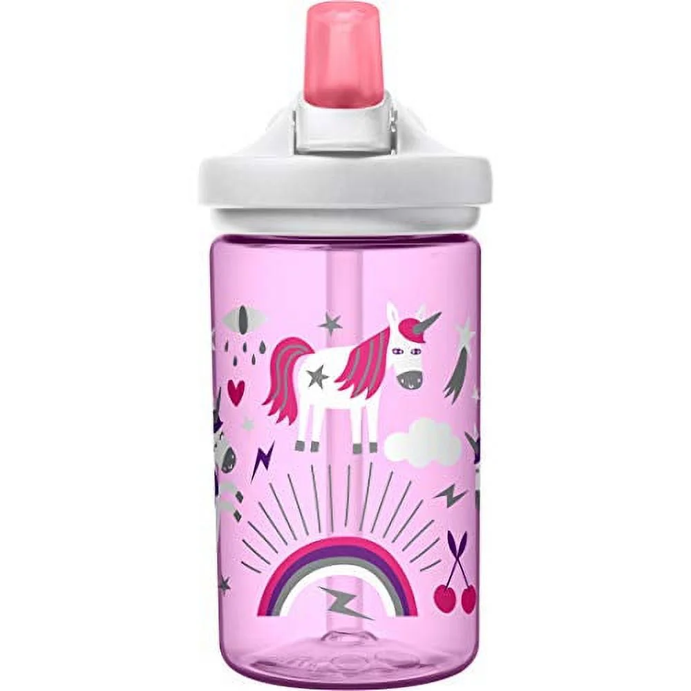 Eddy Kids BPA Free Water Bottle by Camelbak 14 oz Unicorn Party