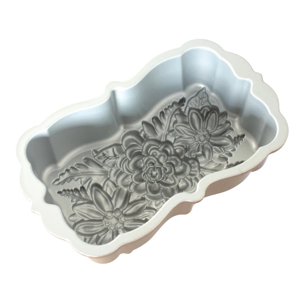 Nordic Ware 2 Piece Wildflower Loaf Pan and Bundt Cleaning Tool