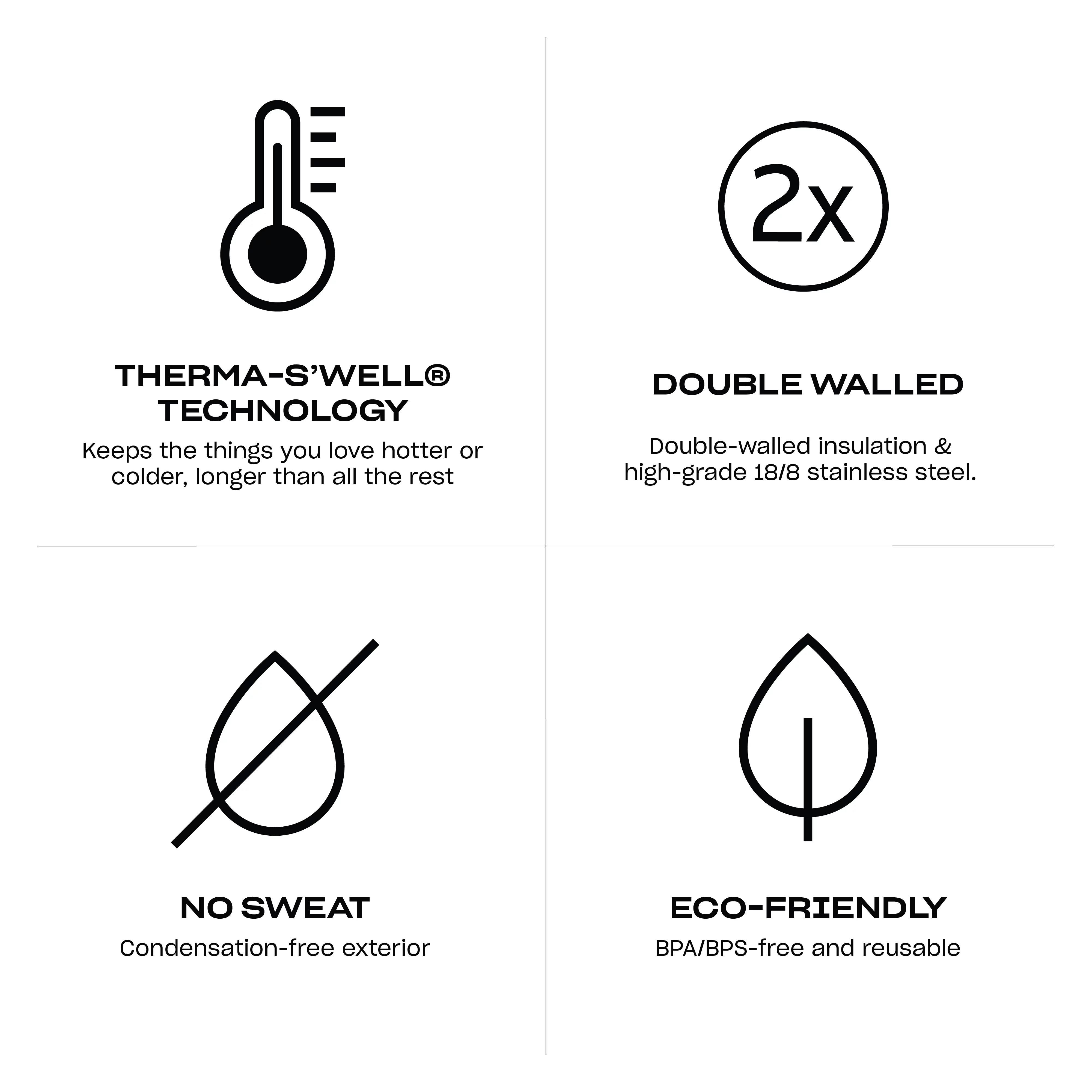 S'ip by S'well Vacuum Insulated Stainless Steel Water Bottle, Marshmallow White, 15 oz