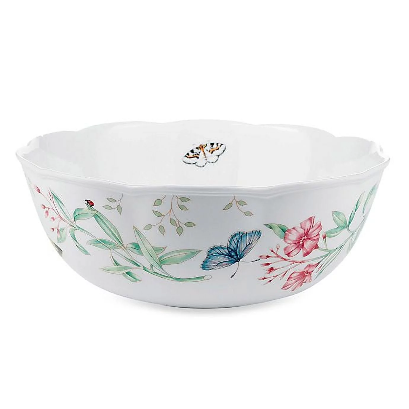 Lenox Butterfly Meadow Porcelain 2.25 Quart Serving Bowl