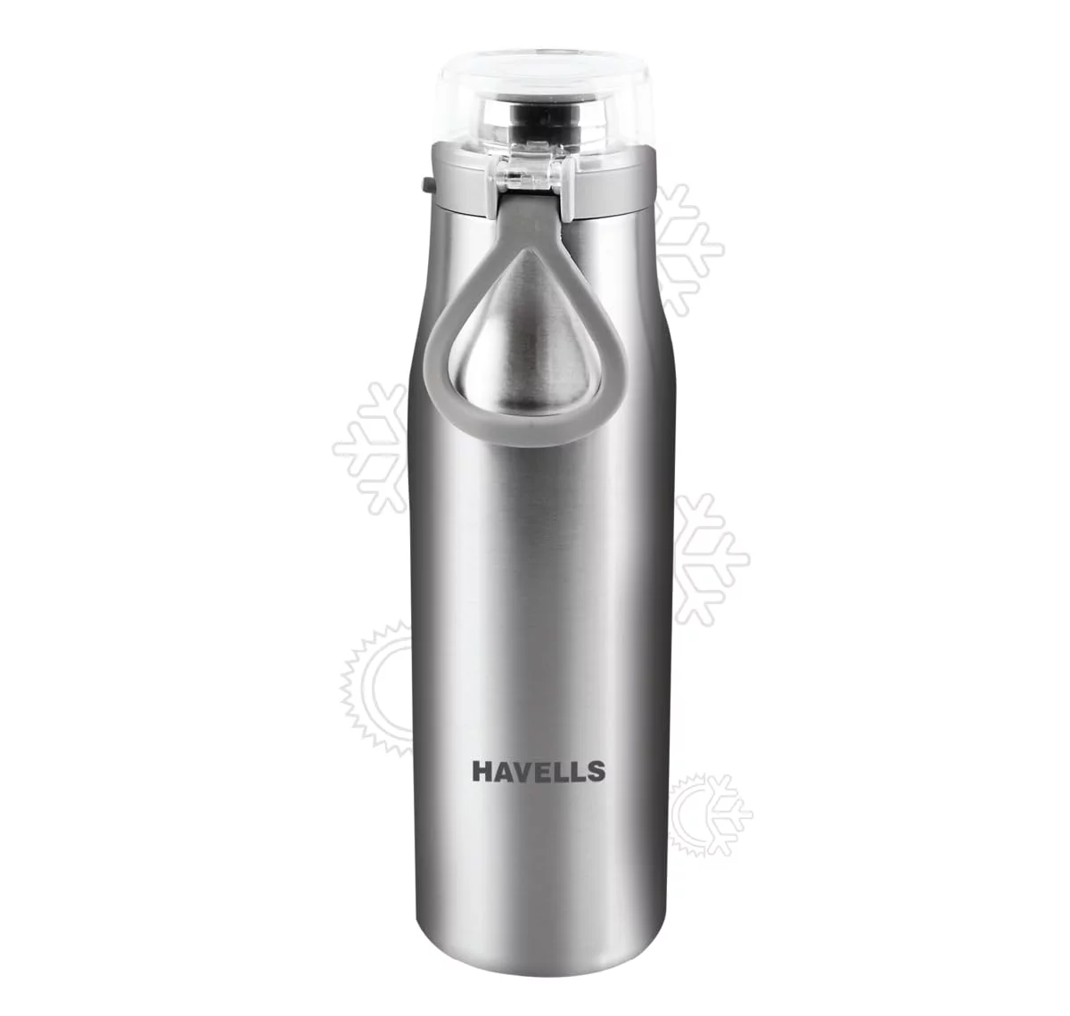 Havells Aqua-S Double Wall Hot/Cold Water Bottle, 304 Grade Stainless Steel Inner Body, Non Toxic, Leak Proof, Easy To Clean, 590 Ml Silver