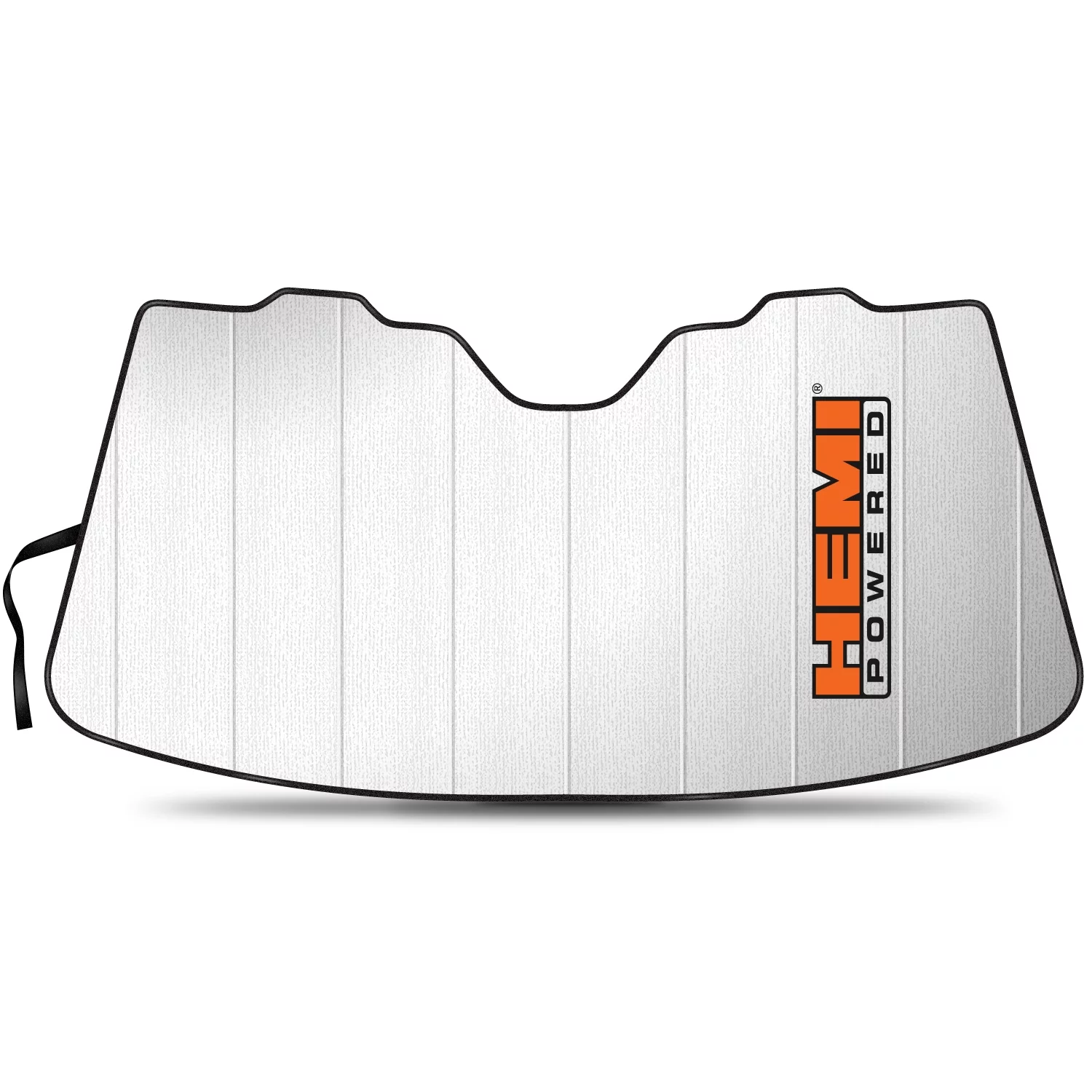 HEMI Powered Logo Universal Fit Enforced Stand-Up Auto Windshield Sun Shade at Standard Size 54