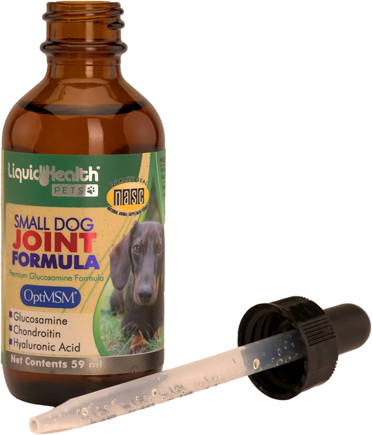 LIQUIDHEALTH Joint Juice Drops Chondroitin & Glucosamine for Dogs Joint Health, 2 Oz