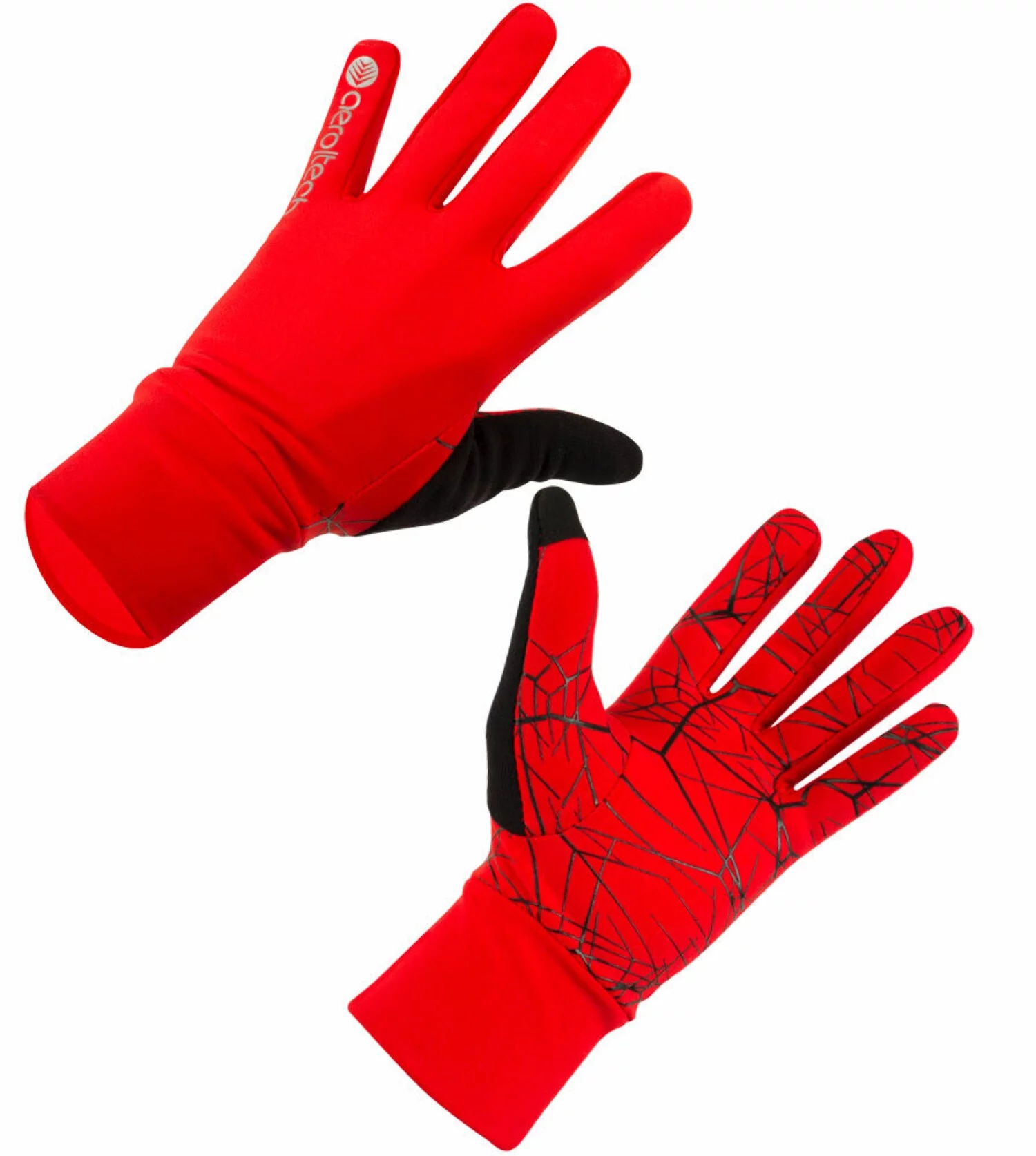 Aero Tech Spider Grip Lightweight High-Visibility Full Finger Liner Gloves