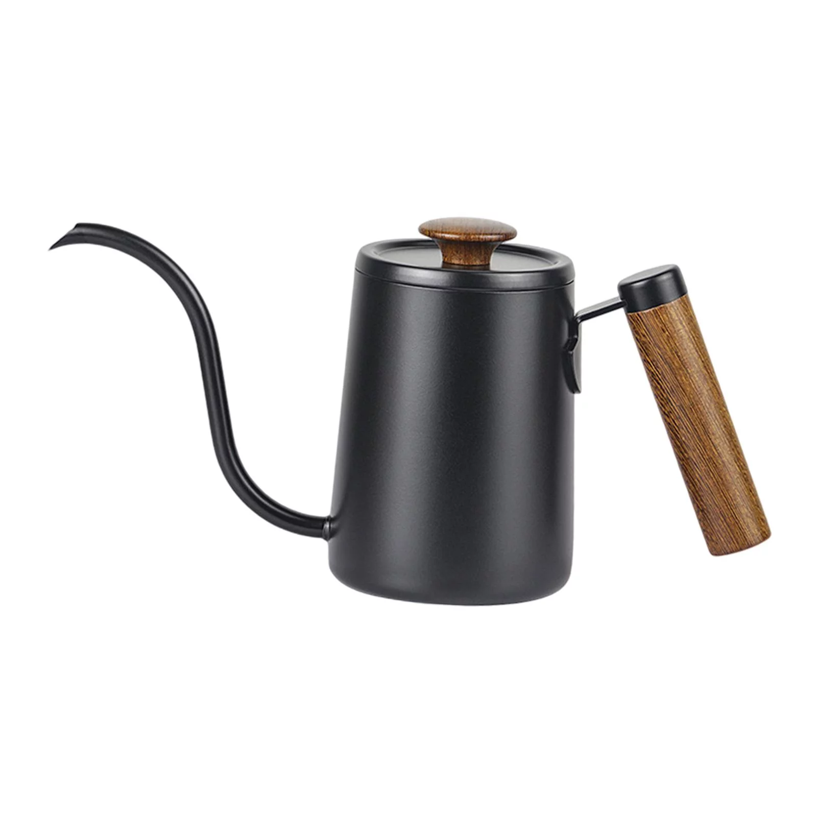 Gooseneck Kettle 600ml Long Gooseneck Spout Pour over Kettle Outdoor Indoor Black