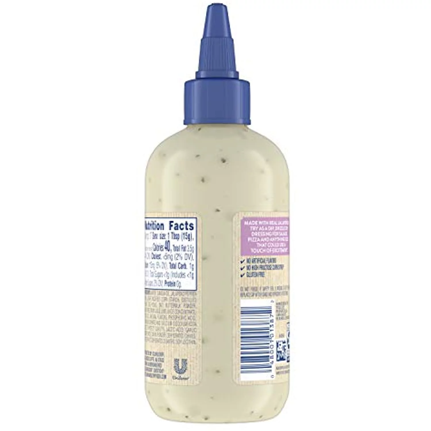Hellmanns Dressing And Dip For Burgers, Sandwiches, And More Jalapeno Ranch Drizzle Sauce Squeeze Bottle 9 Oz