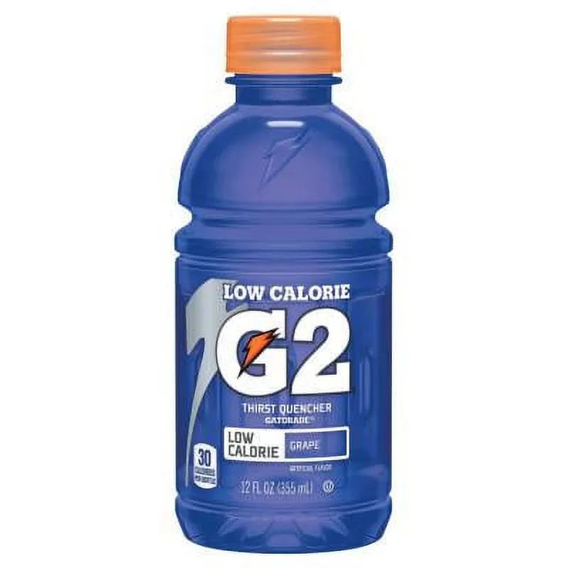 G2 Low Calorie Thirst Quencher, 12 oz, Bottle, Grape