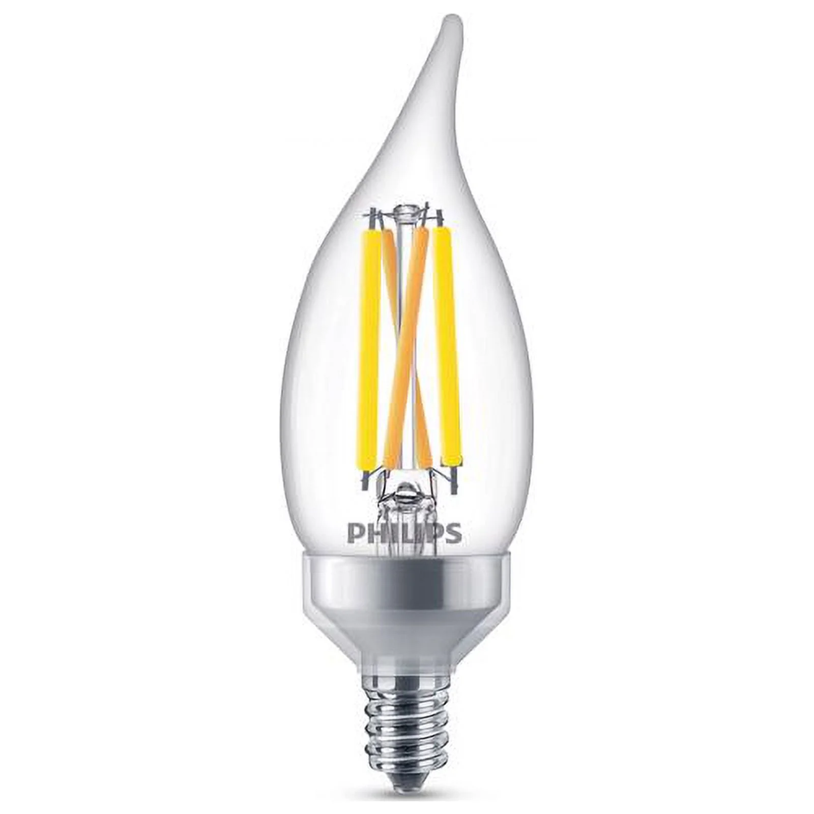 Philips BA11 E12 (Candelabra) LED Bulb Soft White 75 Watt Equivalence 3 pk