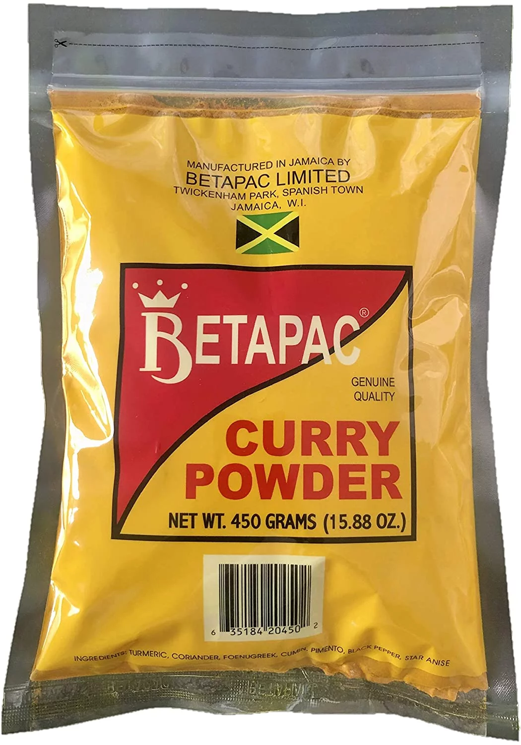 450g Betapac Jamaican Curry Powder