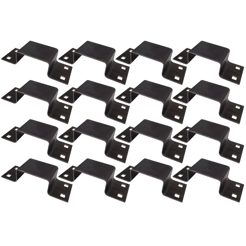 16 Bolt On Stake Pockets 12 Gauge Steel Board Holders for Truck Bed Trailer Bed