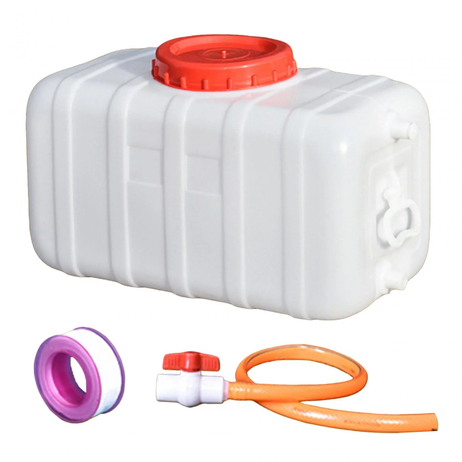 Drinking Water Container Emergency Water Storage Shatterproof Water Tank Camping white 55 catties