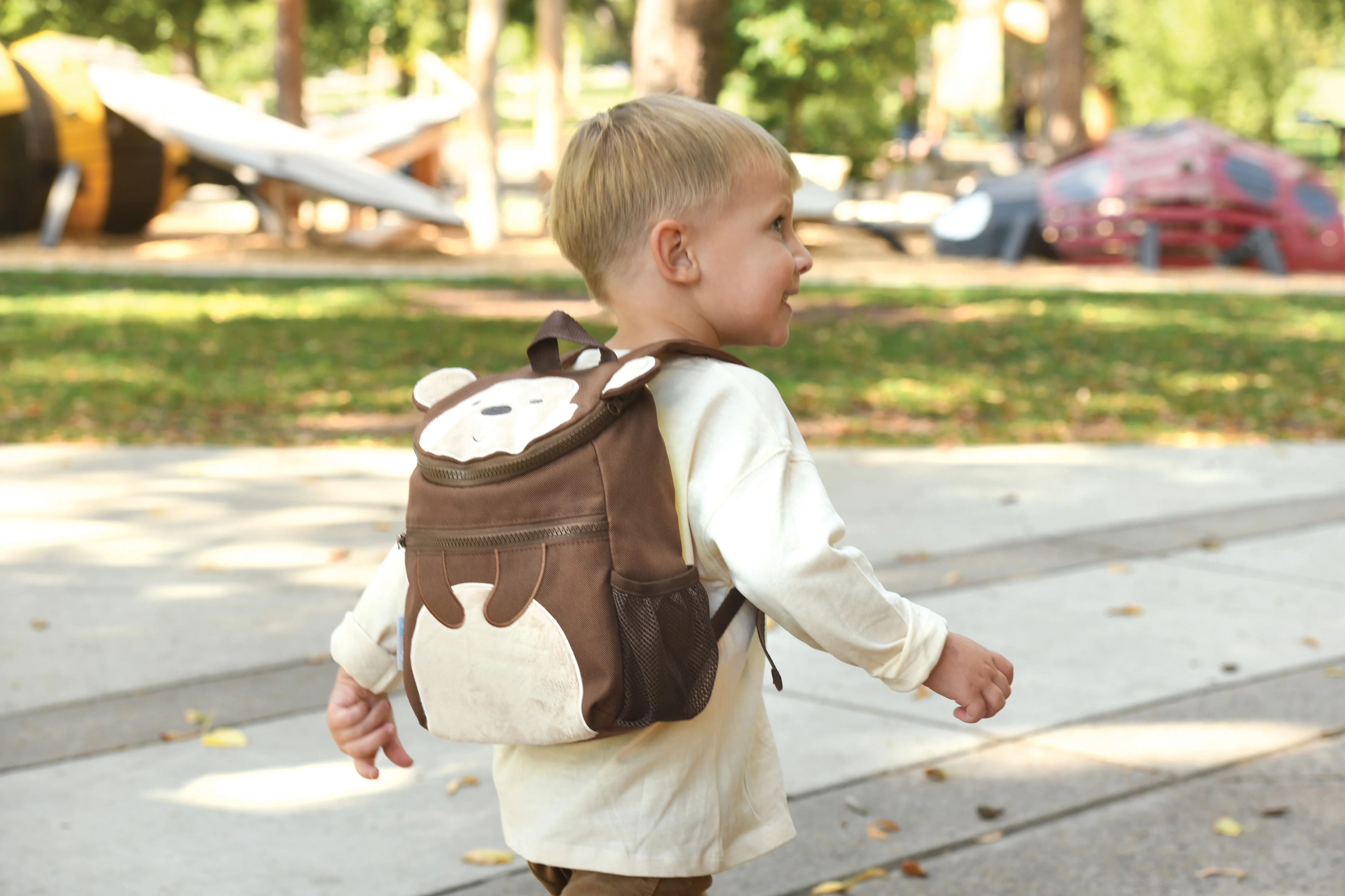 On the Goldbug Harness Backpack Monkey Character