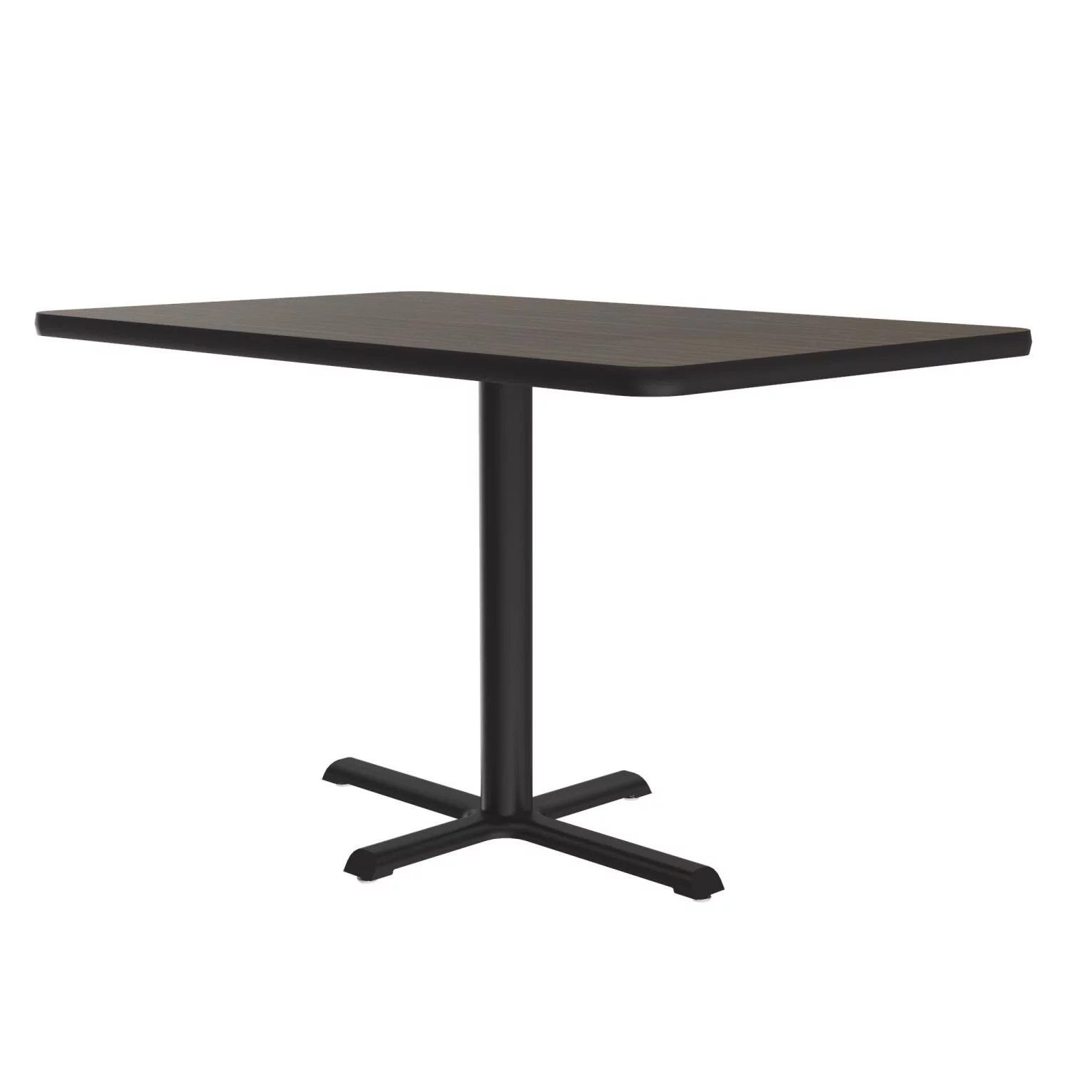 Correll Rectangular Laminate Cafe And Breakroom Table In Walnut BCT3042TF-01