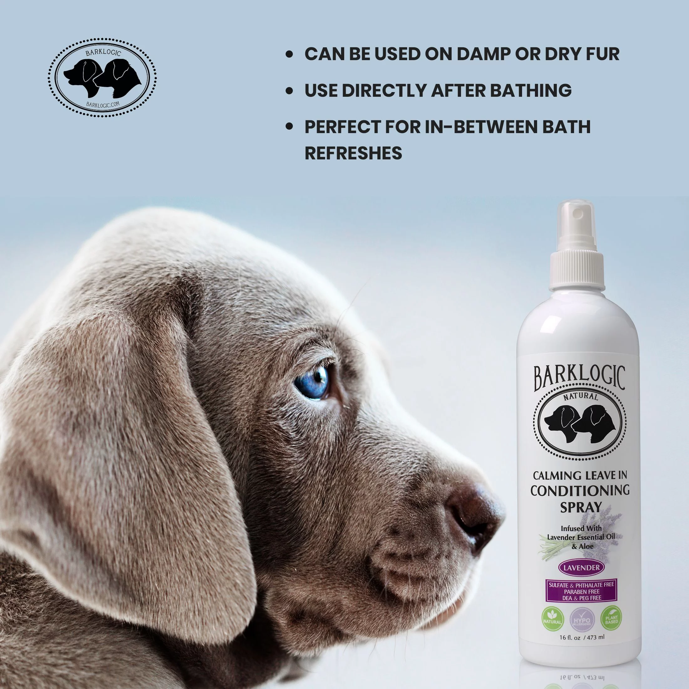 BarkLogic Calming Leave In Conditioner Spray - Lavender