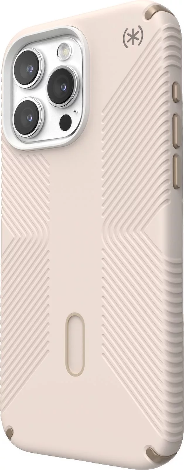 Speck iPhone 15 Pro Max Case-Presidio2 Grip-ClickLock-MagSafe-6.7 Inch Phone Case-Bleached Bone/Heirloom Gold/Hazel Brown